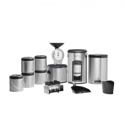 سرویس جهیزیه 18 پارچه استیل مشکی در پلیمری