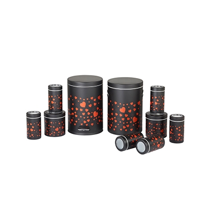 سرویس 10 پارچه طرح دل آرا قرمز