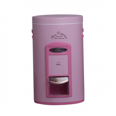 سطل برنج پیمانه دار صورتی سمباده ای در فلزی سطل برنج پیمانه دار صورتی سمباده ای در فلزی