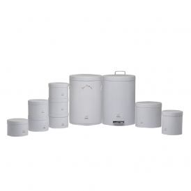 سرویس جهیزیه 10 پارچه سفید چروک در فلزی