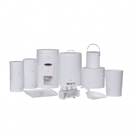 سرویس جهیزیه 18 پارچه سفید در فلزی