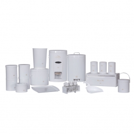 سرویس جهیزیه 23 پارچه سـفیـد فـلزی