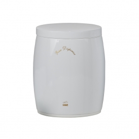 سطل برنج بدون پیمانه خمره ای سفید فلزی