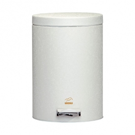 سطل زباله پدالدار 14 لیتری ســـفـیـد چـــروک